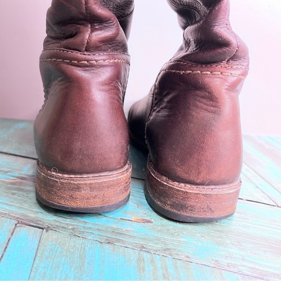 Frye Paige Cuff Leather Riding Boots Size 7 Western - Picture 13 of 15